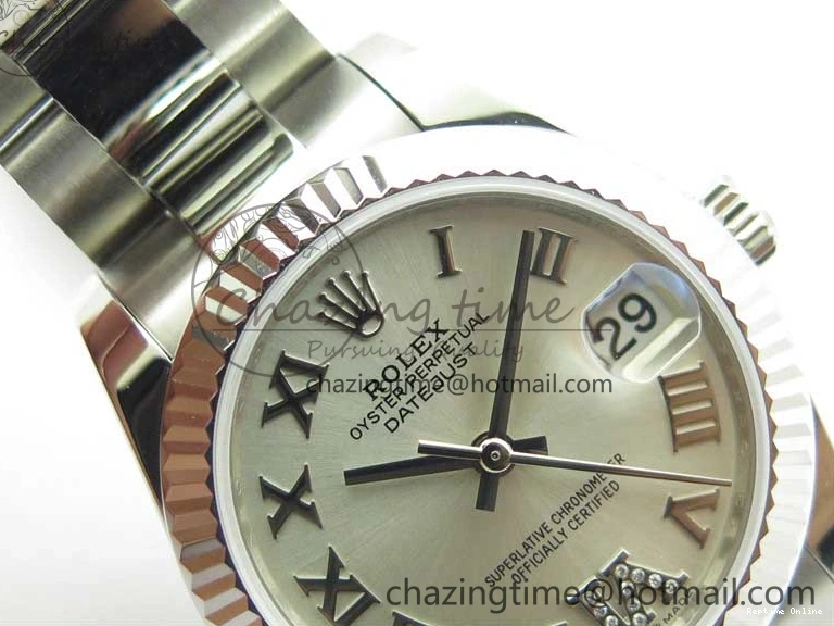 0104 Datejust 31mm 278271 SS BP Maker Best Edition Silver Roman Dial on Oyster Bracelet Trendy 2746